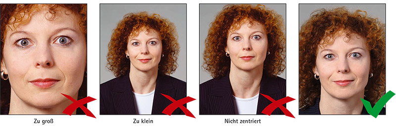 Biometrisches Passbild: Größe & Format