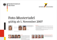 Foto-Mustertafel (Bildschirm)